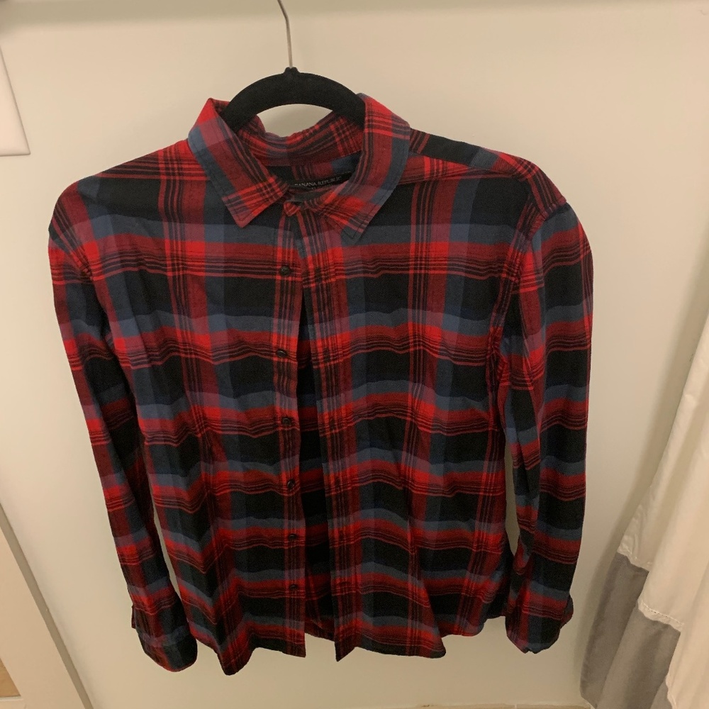 J Crew Plaid Button Down Shirt